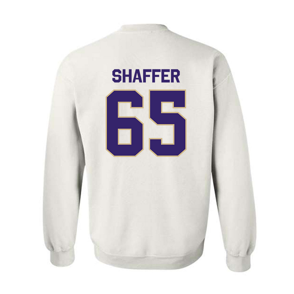 Washington - NCAA Football : Jack Shaffer - Classic Shersey Crewneck Sweatshirt-1