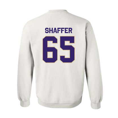 Washington - NCAA Football : Jack Shaffer - Classic Shersey Crewneck Sweatshirt-1