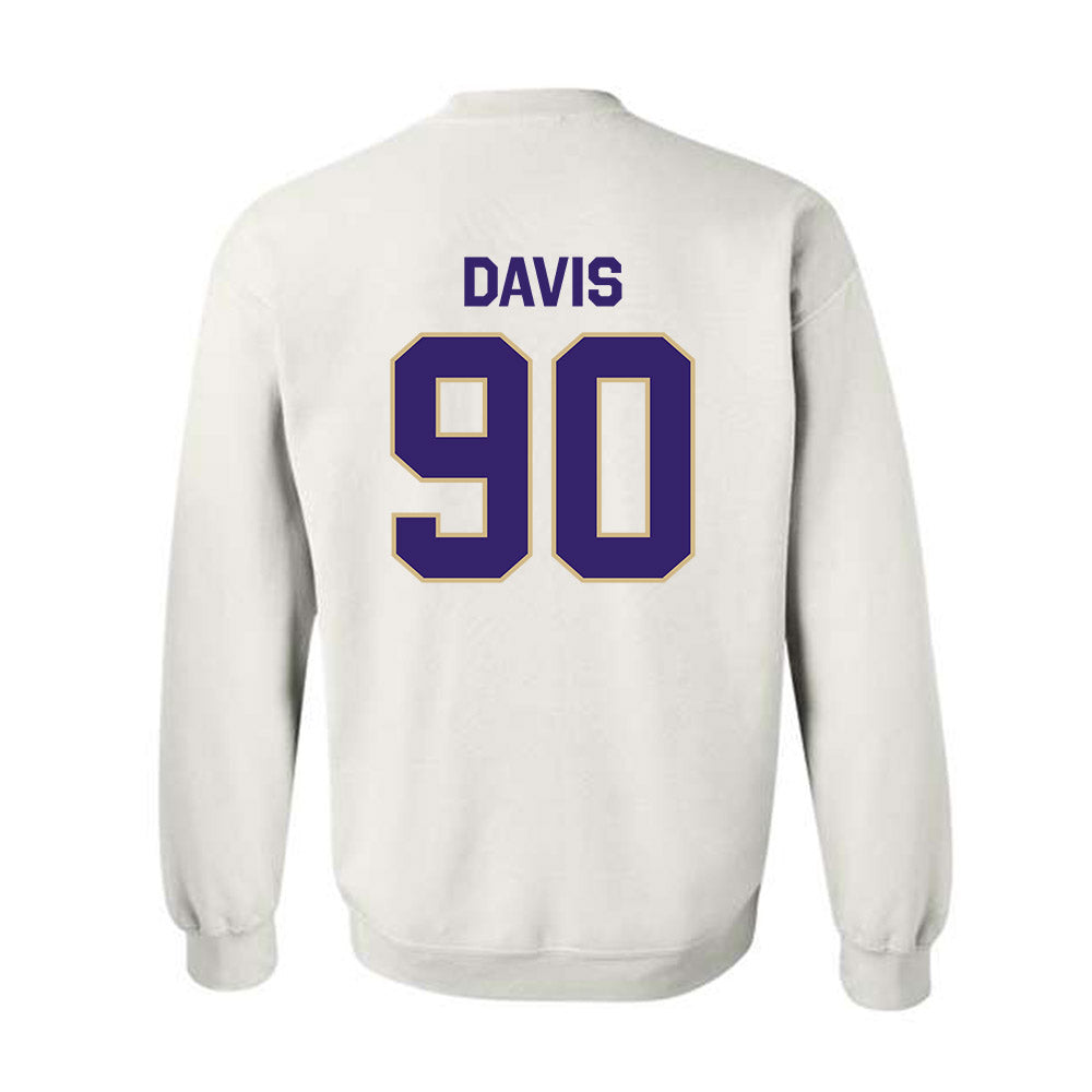 Washington - NCAA Football : Elinneus Davis - Classic Shersey Crewneck Sweatshirt-1