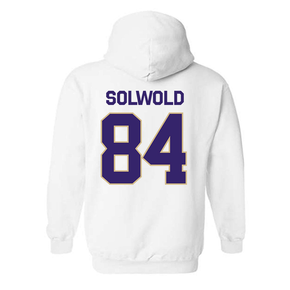 Washington - NCAA Football : Hunter Solwold - Classic Shersey Hooded Sweatshirt-1