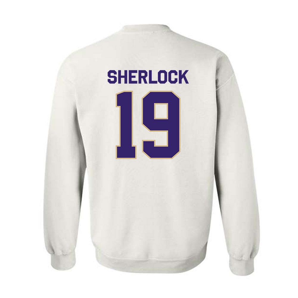 Washington - NCAA Men's Soccer : Mikey Sherlock - Classic Shersey Crewneck Sweatshirt-1