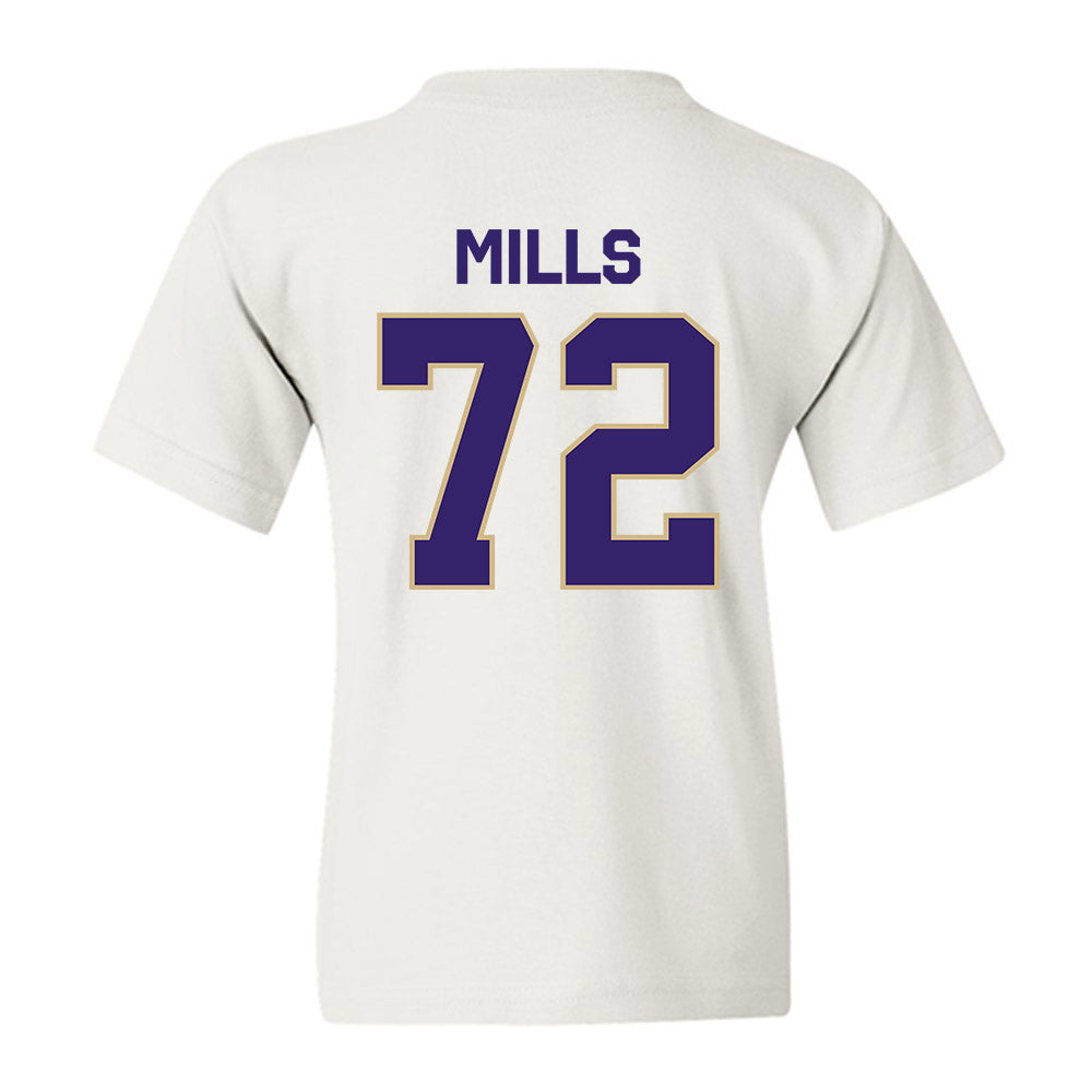 Washington - NCAA Football : John Mills - Classic Shersey Youth T-Shirt-1