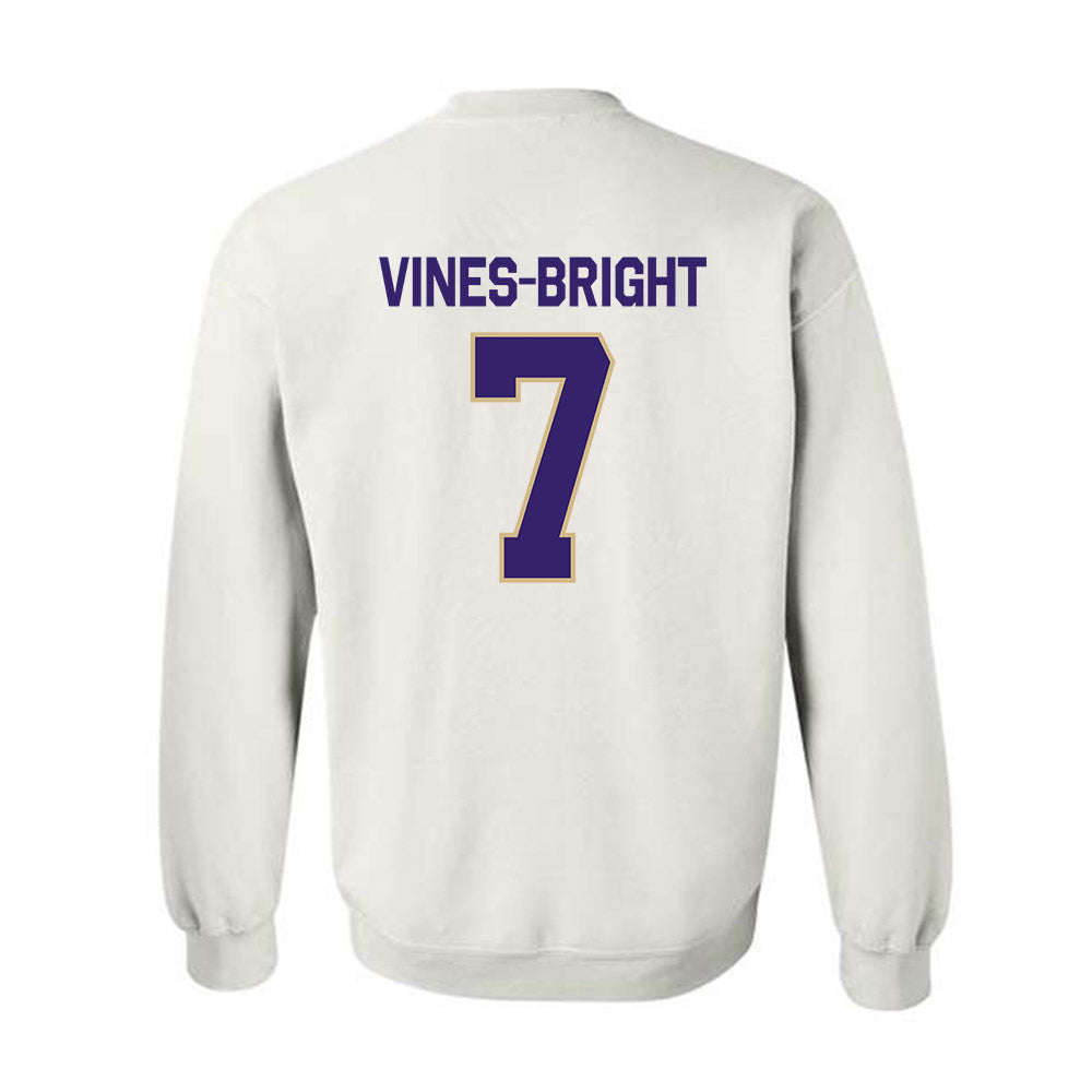 Washington - NCAA Football : Raiden Vines-Bright - Classic Shersey Crewneck Sweatshirt-1