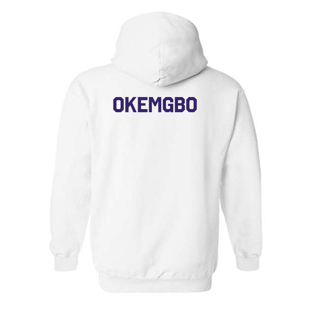Washington - NCAA Women's Track & Field : Chiche Okemgbo - Classic Shersey Hooded Sweatshirt-1
