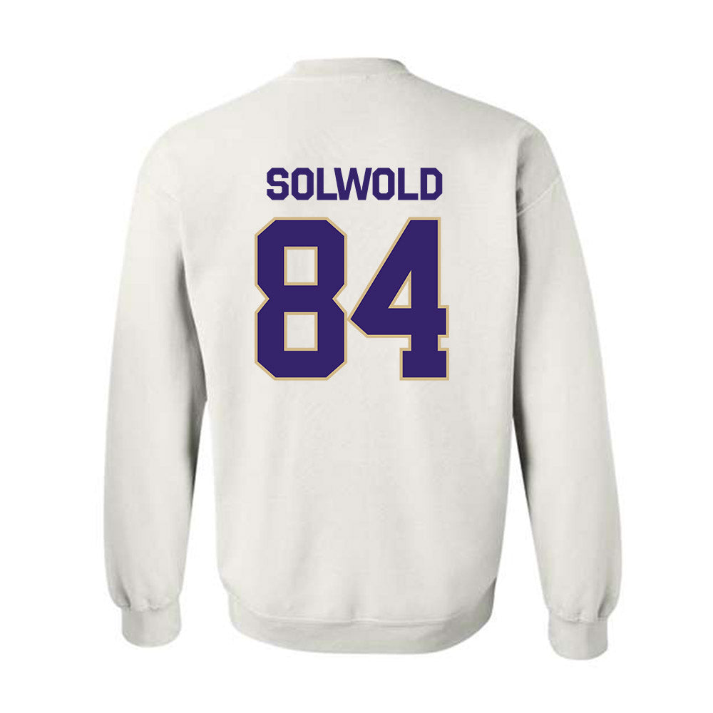 Washington - NCAA Football : Hunter Solwold - Classic Shersey Crewneck Sweatshirt-1