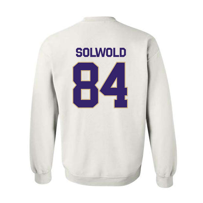 Washington - NCAA Football : Hunter Solwold - Classic Shersey Crewneck Sweatshirt-1