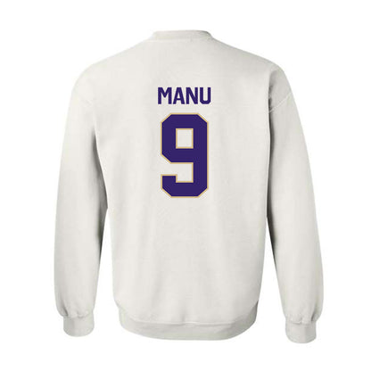Washington - NCAA Football : Jacob Manu - Classic Shersey Crewneck Sweatshirt-1