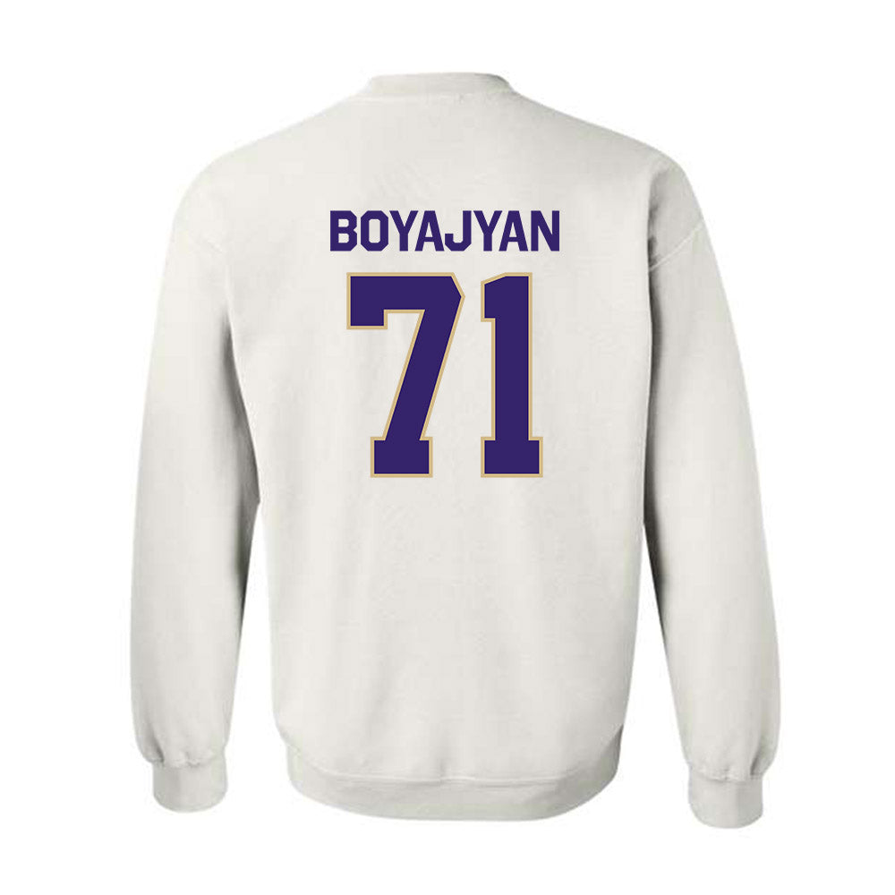 Washington - NCAA Football : Davit Boyajyan - Classic Shersey Crewneck Sweatshirt-1