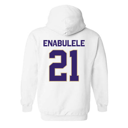 Washington - NCAA Men's Soccer : Osato Enabulele - Classic Shersey Hooded Sweatshirt-1