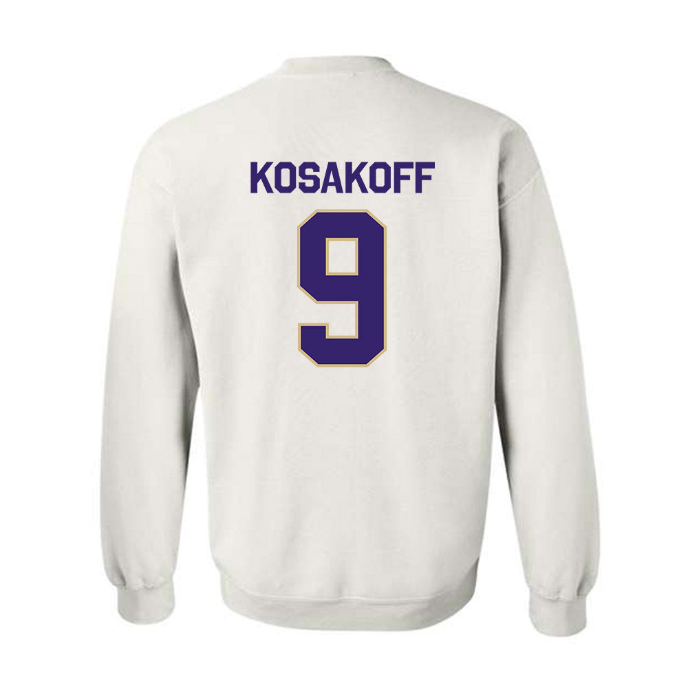 Washington - NCAA Men's Soccer : Charlie Kosakoff - Classic Shersey Crewneck Sweatshirt-1