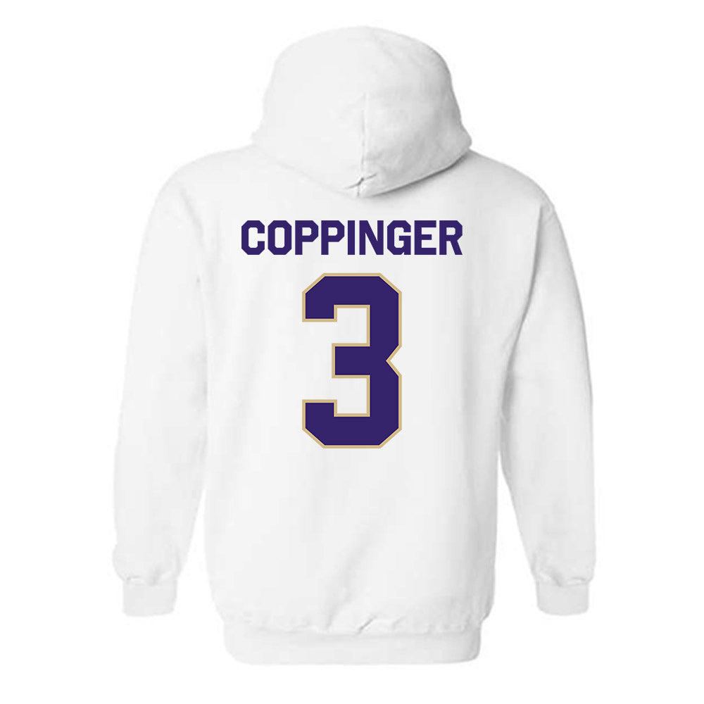 Washington - NCAA Women's Basketball : Devin Coppinger - Classic Shersey Hooded Sweatshirt-1