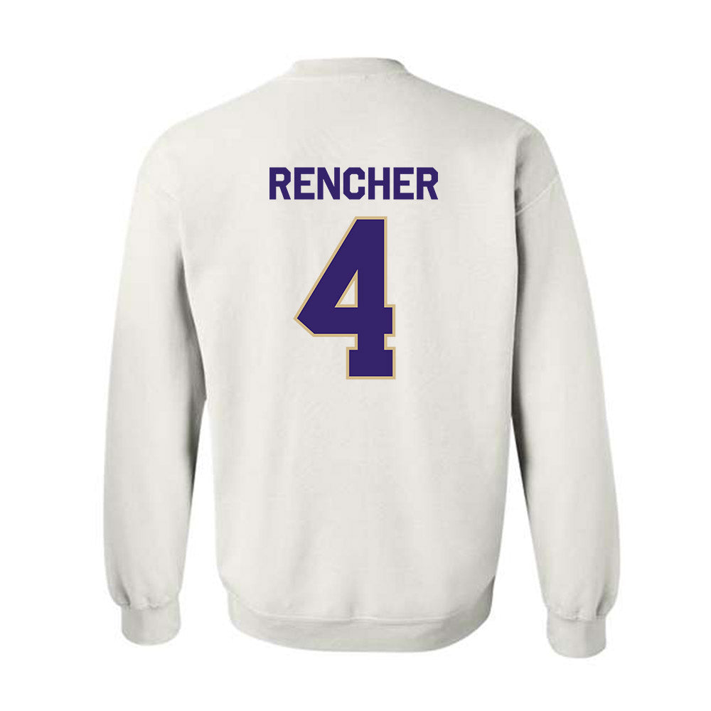 Washington - NCAA Men's Basketball : Jasir Rencher - Classic Shersey Crewneck Sweatshirt-1
