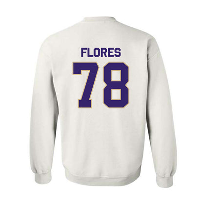 Washington - NCAA Football : Jake Flores - Classic Shersey Crewneck Sweatshirt-1