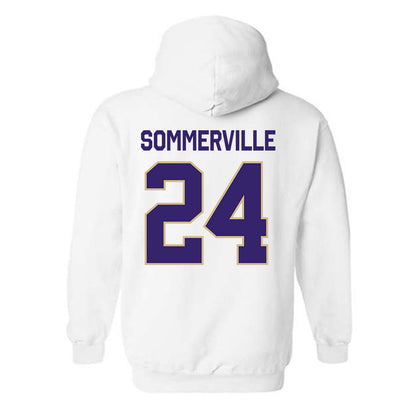Washington - NCAA Men's Basketball : Lathan Sommerville - Classic Shersey Hooded Sweatshirt-1