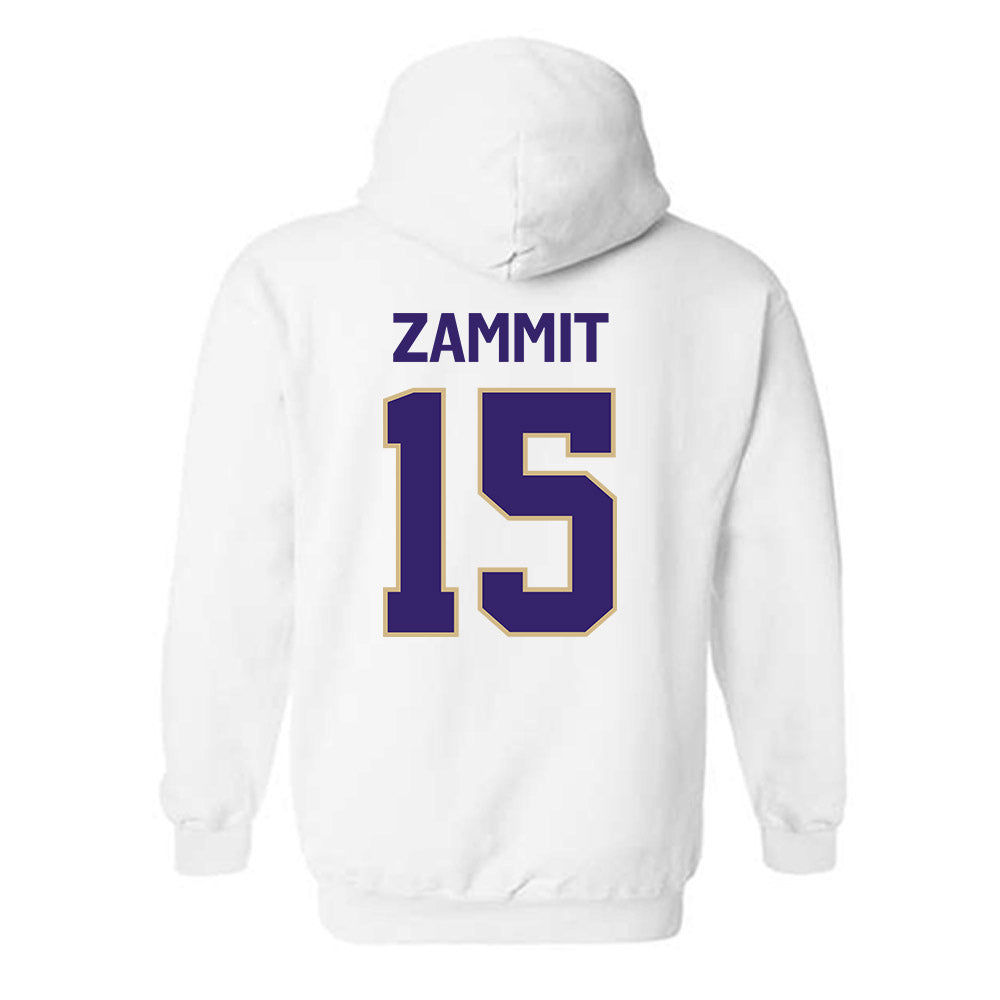 Washington - NCAA Football : Derek Zammit - Classic Shersey Hooded Sweatshirt-1