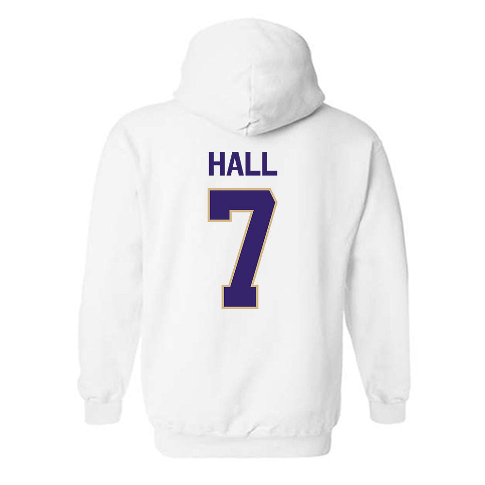 Washington - NCAA Men's Soccer : Alex Hall - Classic Shersey Hooded Sweatshirt-1
