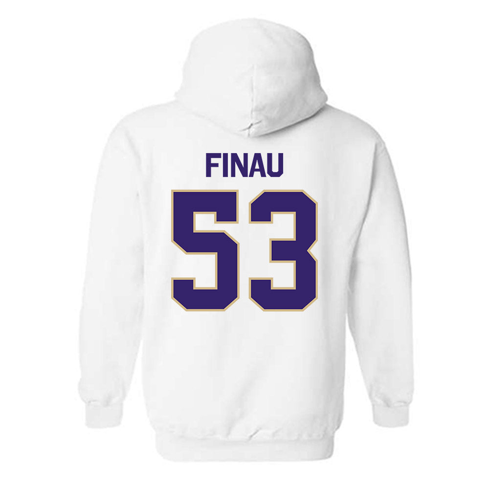 Washington - NCAA Football : Paki Finau - Classic Shersey Hooded Sweatshirt-1