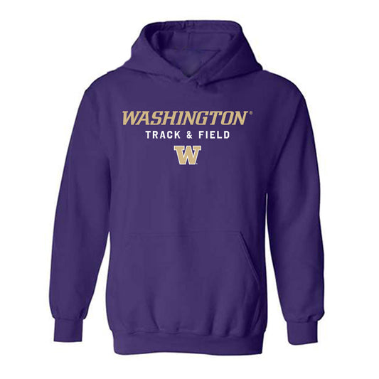 Washington - NCAA Women's Track & Field : Chiche Okemgbo - Classic Shersey Hooded Sweatshirt-0