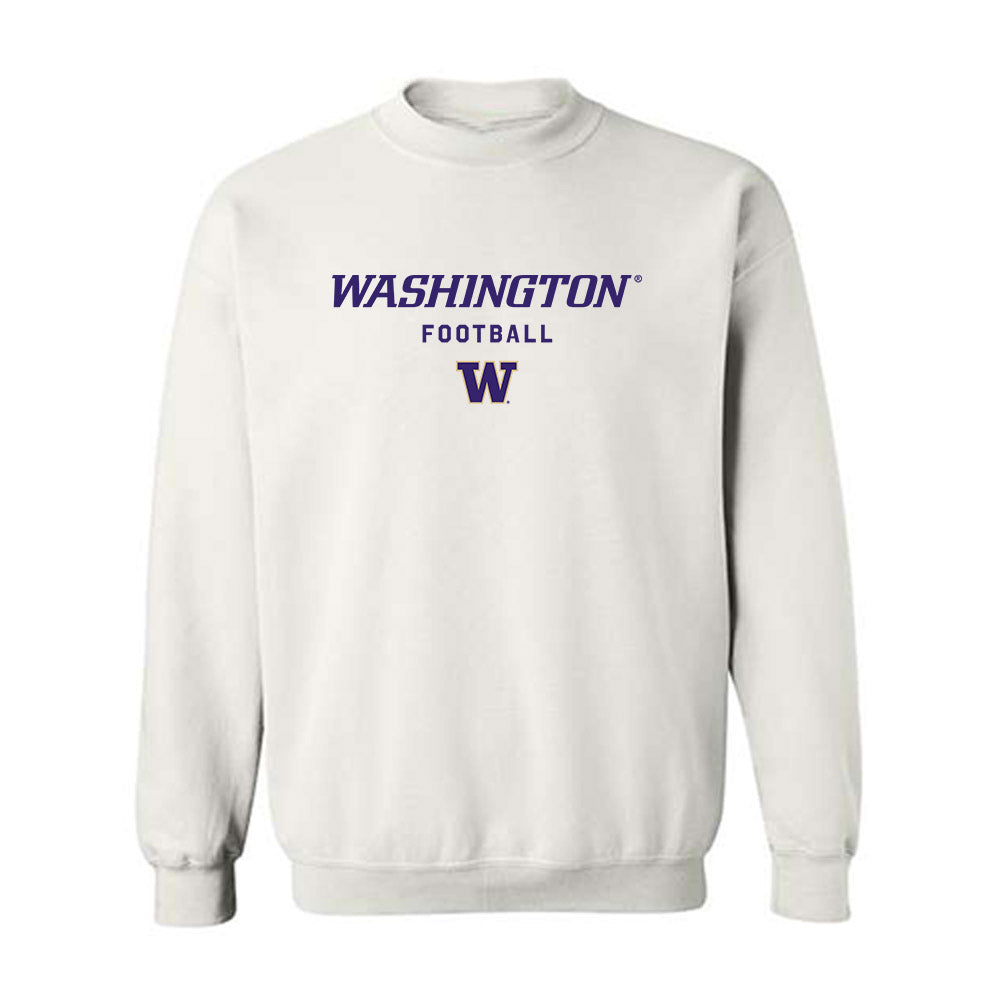 Washington - NCAA Football : Jack Shaffer - Classic Shersey Crewneck Sweatshirt-0