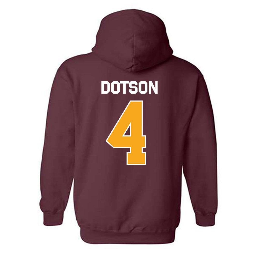 Loyola - NCAA Men's Basketball : Kayde Dotson - Classic Shersey Hooded Sweatshirt-1