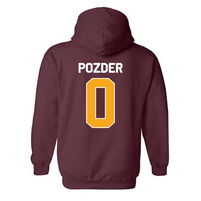 Loyola - NCAA Men's Soccer : Nemanja Pozder - Classic Shersey Hooded Sweatshirt-1
