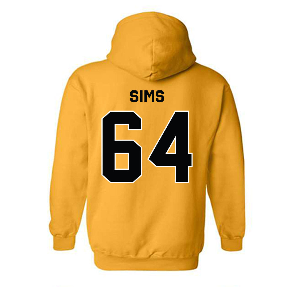 Centre College - NCAA Football : Walker Sims - Classic Shersey Hooded Sweatshirt-1