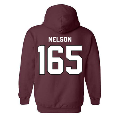 Bellarmine - NCAA Wrestling : Robby Nelson - Classic Shersey Hooded Sweatshirt-1