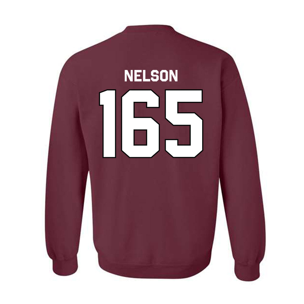 Bellarmine - NCAA Wrestling : Robby Nelson - Classic Shersey Crewneck Sweatshirt-1
