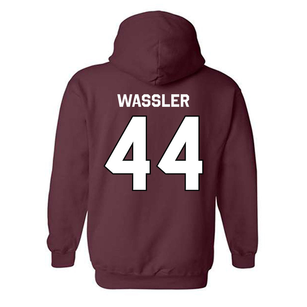 Bellarmine - NCAA Men's Basketball : Jacob Wassler - Classic Shersey Hooded Sweatshirt-1