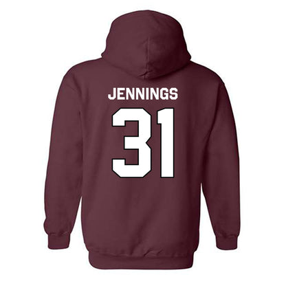 Bellarmine - NCAA Baseball : Drew Jennings - Classic Shersey Hooded Sweatshirt-1