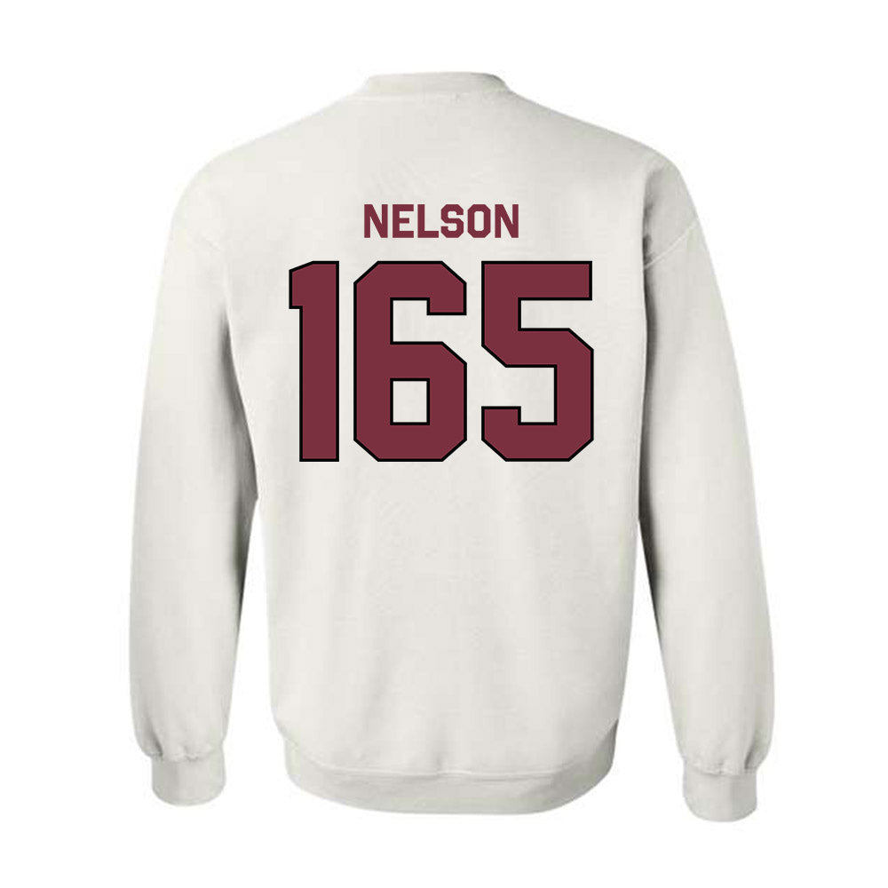 Bellarmine - NCAA Wrestling : Robby Nelson - Classic Shersey Crewneck Sweatshirt-1