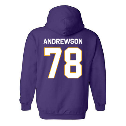 Albany - NCAA Football : Noah Andrewson - Classic Shersey Hooded Sweatshirt-1