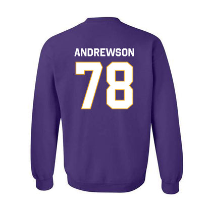Albany - NCAA Football : Noah Andrewson - Classic Shersey Crewneck Sweatshirt-1