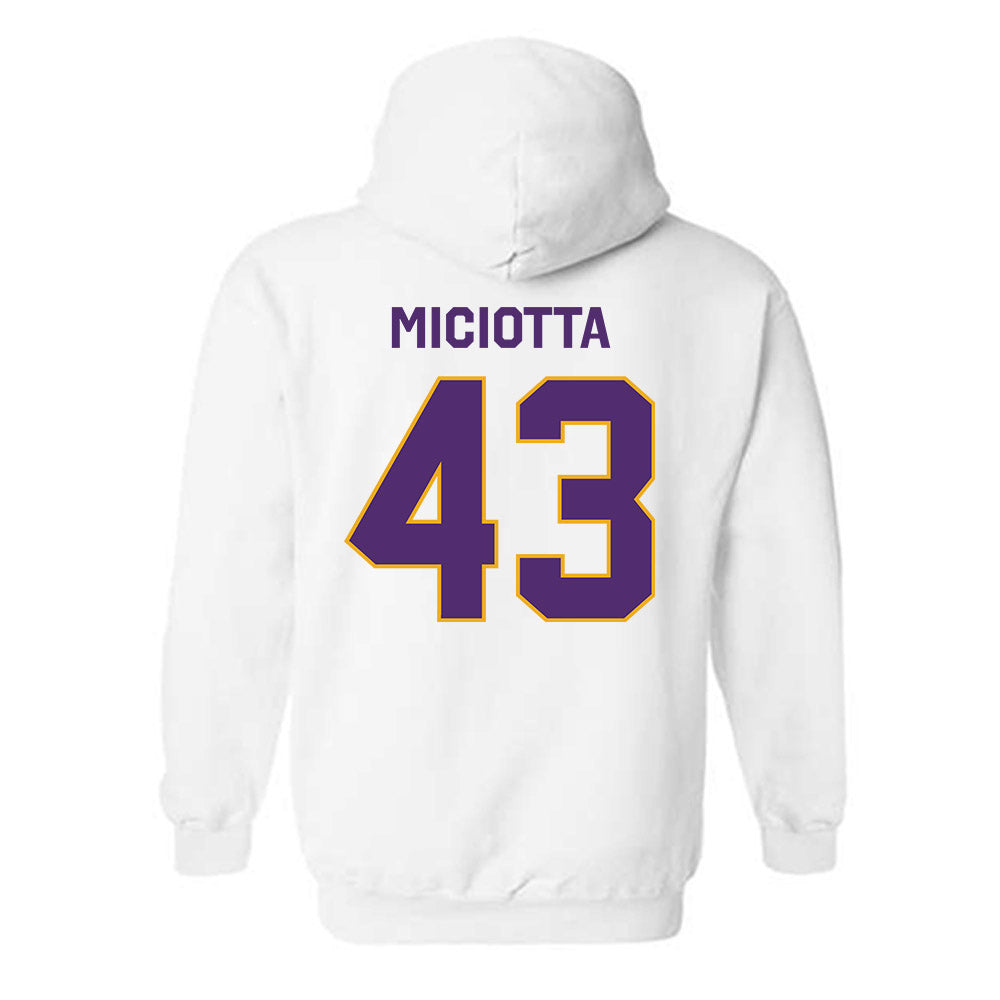 Albany - NCAA Football : Carlo Miciotta - Classic Shersey Hooded Sweatshirt-1