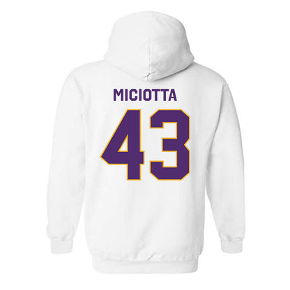 Albany - NCAA Football : Carlo Miciotta - Classic Shersey Hooded Sweatshirt-1