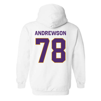 Albany - NCAA Football : Noah Andrewson - Classic Shersey Hooded Sweatshirt-1