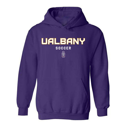Albany - NCAA Men's Soccer : David Barkan - Classic Shersey Hooded Sweatshirt-0