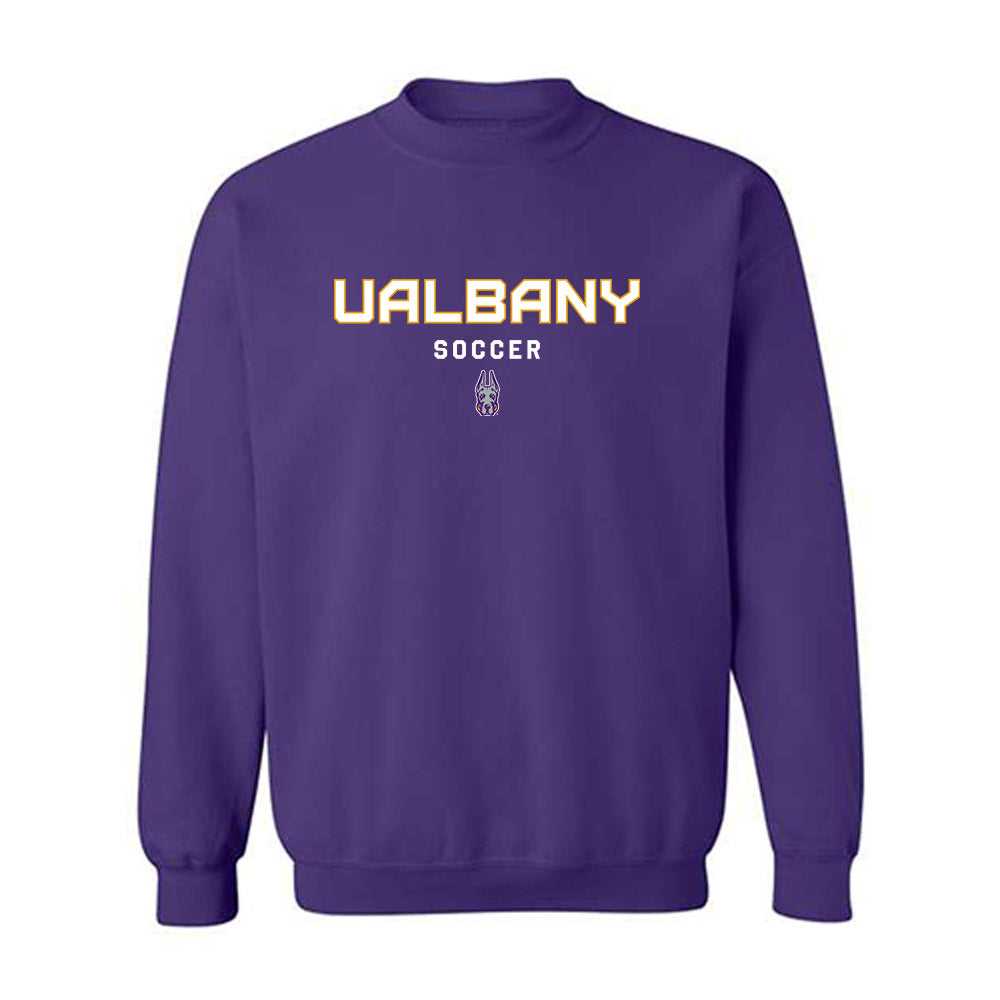 Albany - NCAA Men's Soccer : David Barkan - Classic Shersey Crewneck Sweatshirt-0