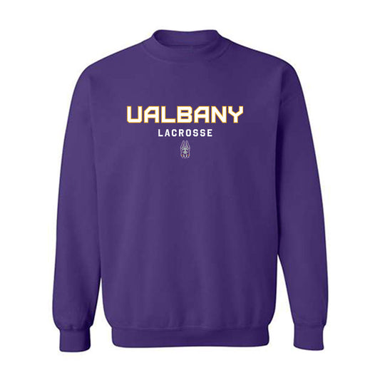 Albany - NCAA Men's Lacrosse : Bennett Booth - Classic Shersey Crewneck Sweatshirt-0