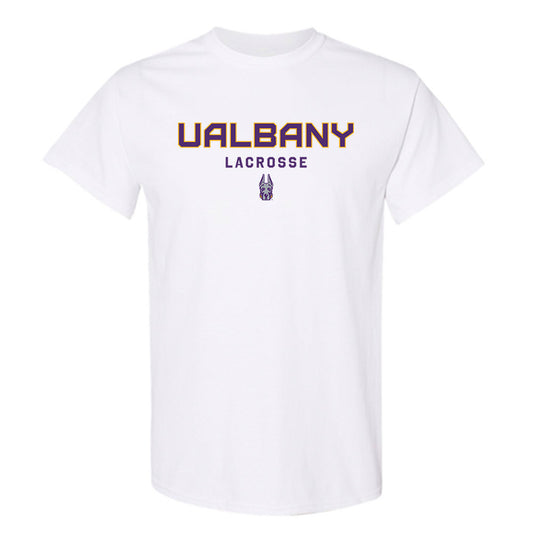Albany - NCAA Men's Lacrosse : Bennett Booth - Classic Shersey T-Shirt-0