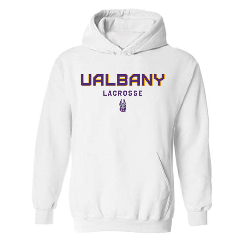 Albany - NCAA Women's Lacrosse : Quinn McCarthy - Classic Shersey Hooded Sweatshirt-0