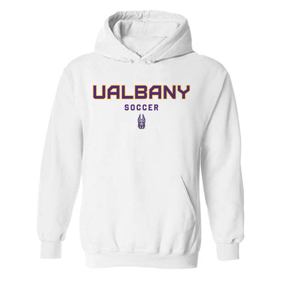 Albany - NCAA Men's Soccer : Lucas Watt - Classic Shersey Hooded Sweatshirt-0