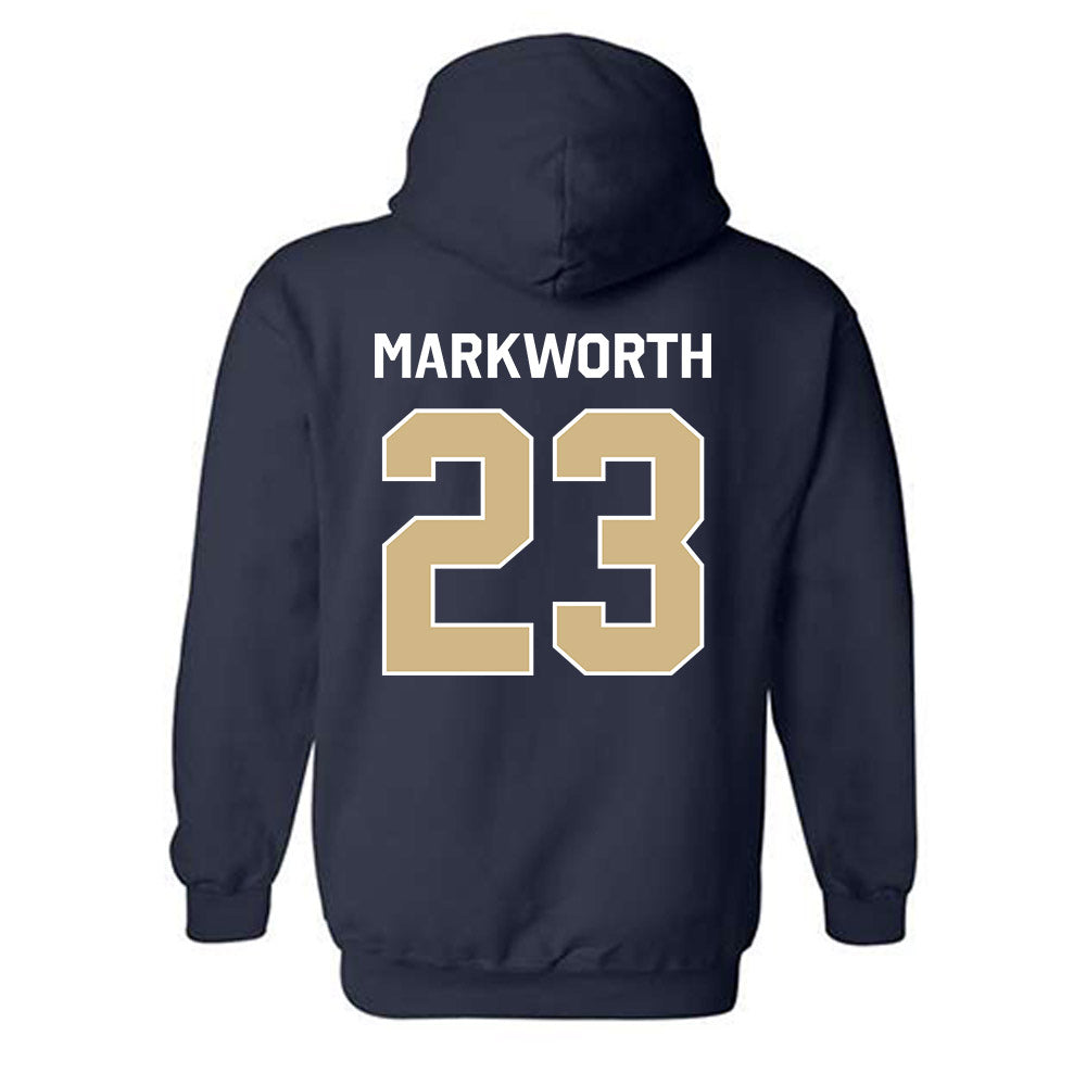 GWU - NCAA Women's Volleyball : Abby Markworth - Classic Shersey Hooded Sweatshirt-1