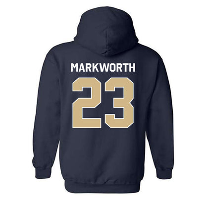 GWU - NCAA Women's Volleyball : Abby Markworth - Classic Shersey Hooded Sweatshirt-1