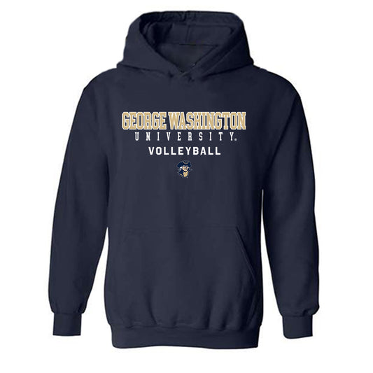 GWU - NCAA Women's Volleyball : Abby Markworth - Classic Shersey Hooded Sweatshirt-0
