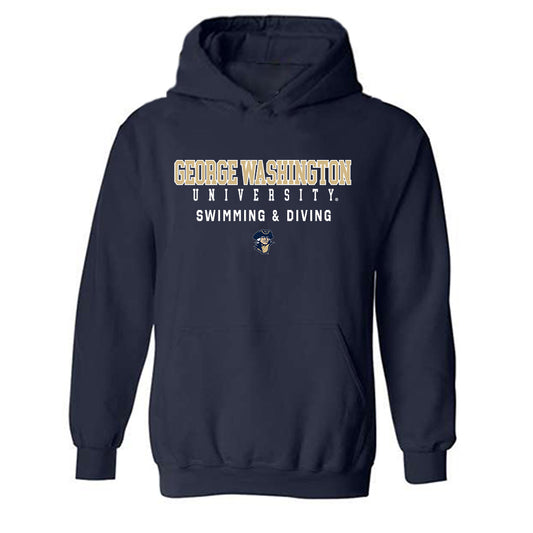 GWU - NCAA Men's Swimming & Diving : Shae Stratton - Classic Shersey Hooded Sweatshirt-0