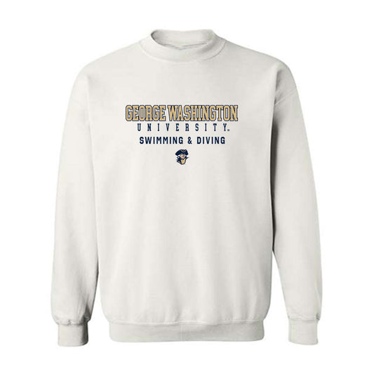 GWU - NCAA Men's Swimming & Diving : Eldad Zamir - Classic Shersey Crewneck Sweatshirt-0