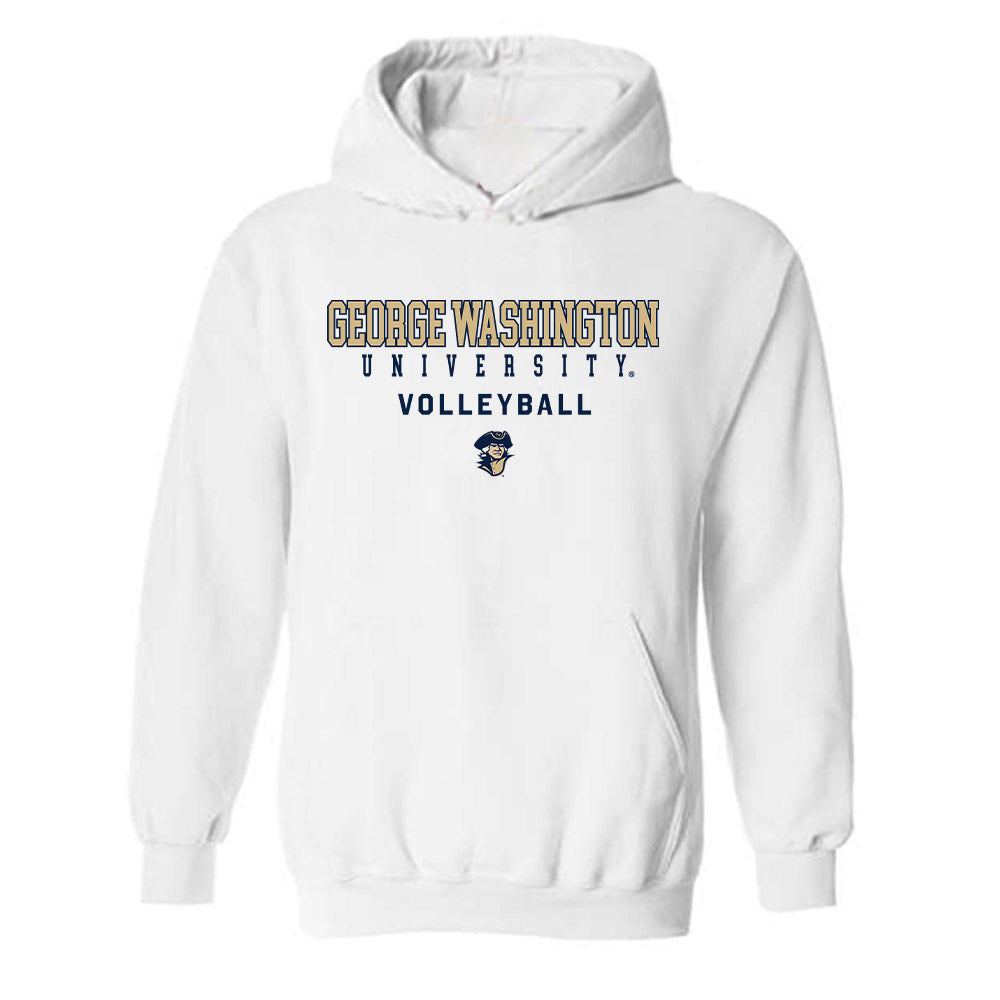 GWU - NCAA Women's Volleyball : Abby Markworth - Classic Shersey Hooded Sweatshirt-0
