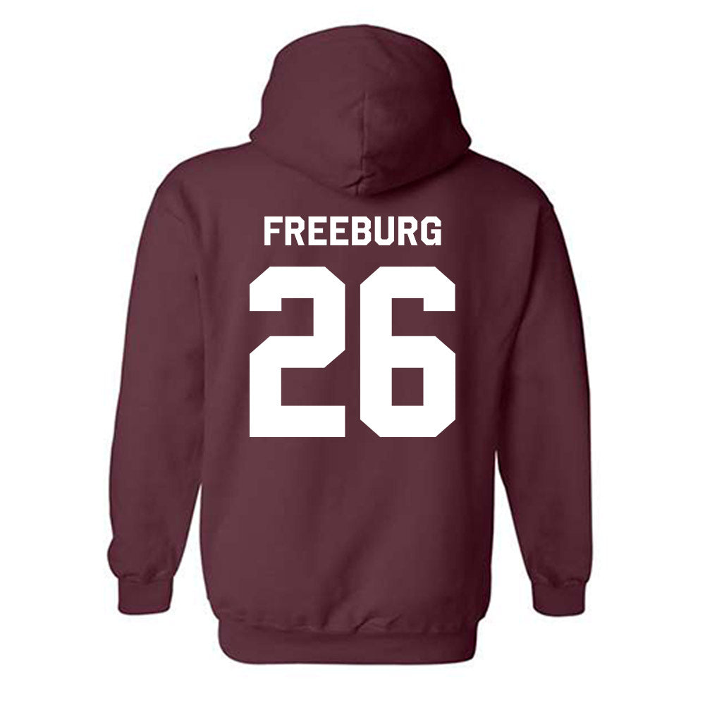 Fordham - NCAA Football : Jack Freeburg - Classic Shersey Hooded Sweatshirt-1