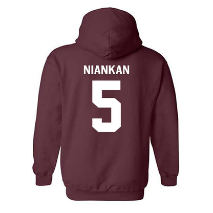 Fordham - NCAA Women's Basketball : Ornella Niankan - Classic Shersey Hooded Sweatshirt-1